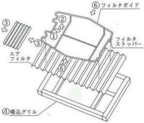 ダイキン フィルターKAF435B80 KAF435B140 KAFJ435A80 KAFJ435A140 の